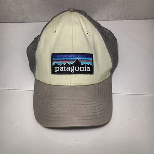 Patagonia P-6 Logo Oar Gray Trucker Hat Cap One Size Fits Most Adjustable